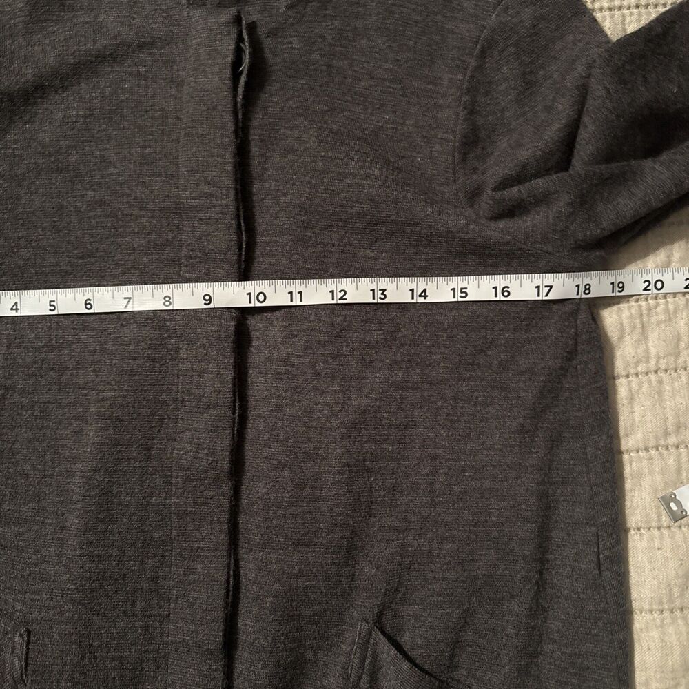 BCBGMAXAZRIA Sweater Jacket Women MED 100% Merino Wool Cardigan Knee Length Work - Picture 12 of 13